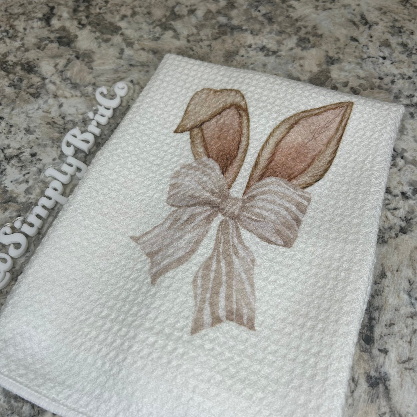 Bunny Ears Towel | Easter Home Decor |
