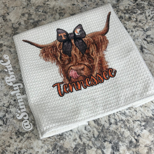 TN Highland Cow Kitchen Towel