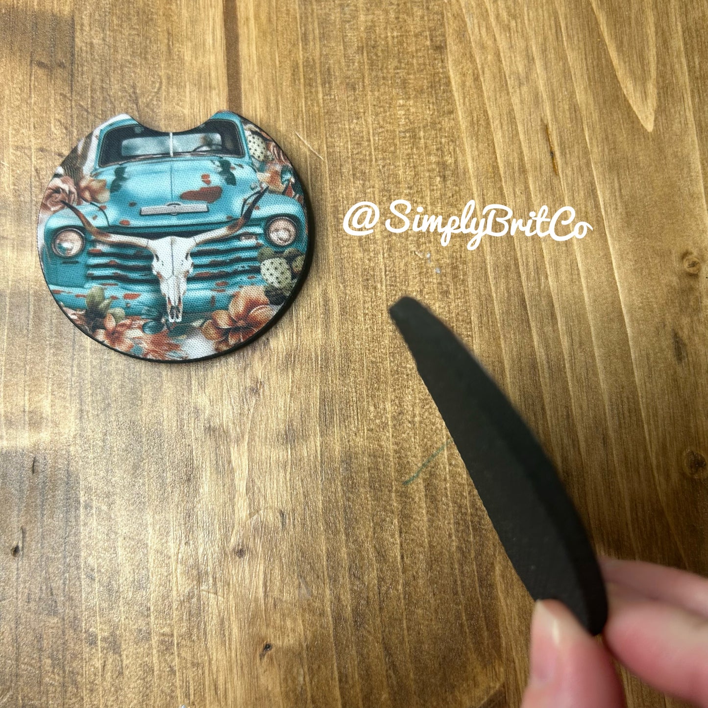 Western Bull Freshie and Car Coaster