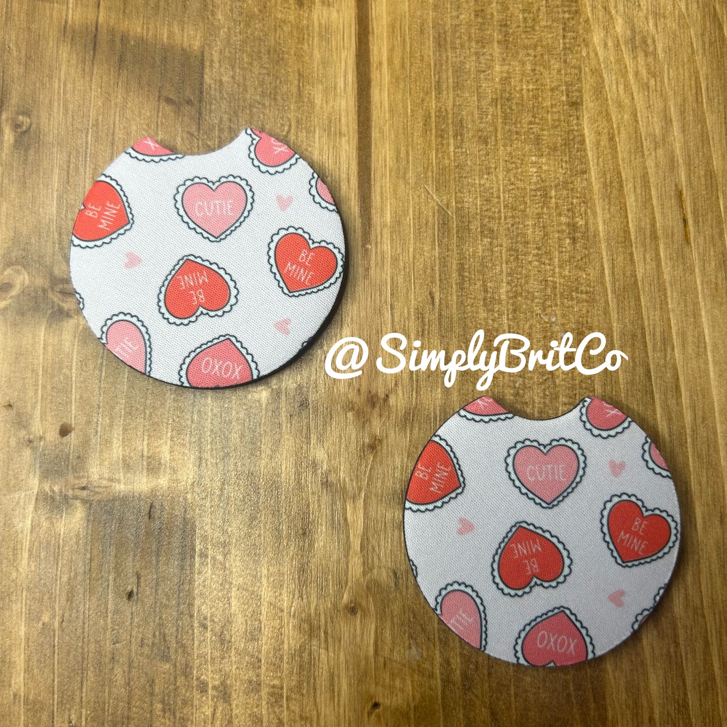 Conversation Hearts Freshie and Car Coaster