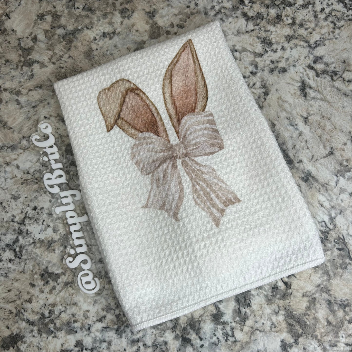 Bunny Ears Towel | Easter Home Decor |