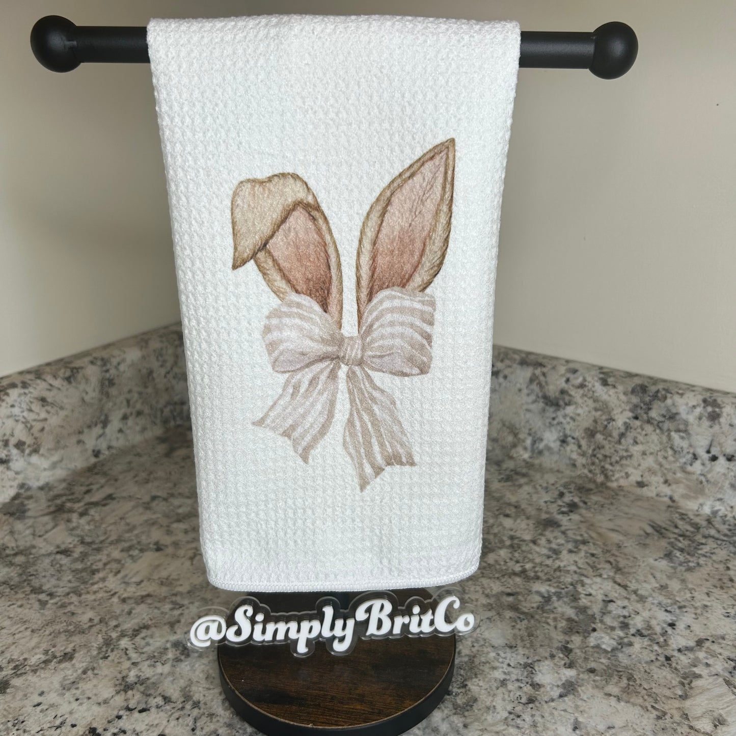 Bunny Ears Towel | Easter Home Decor |