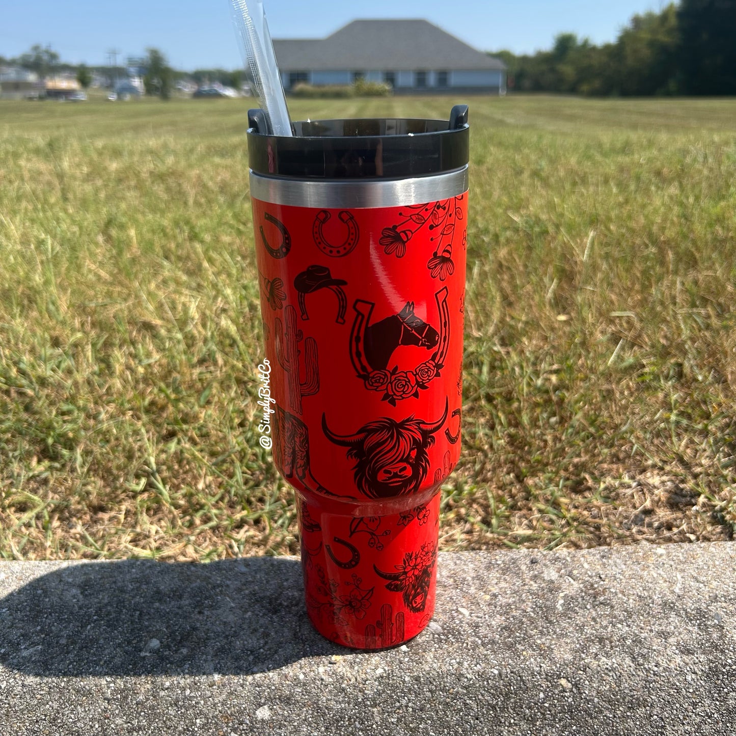 Western 40oz Tumbler | Neon Tumbler
