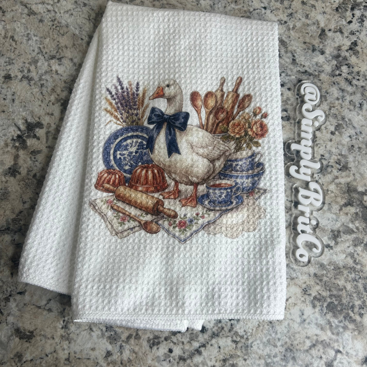 Goose and Vintage Kitchen Towel