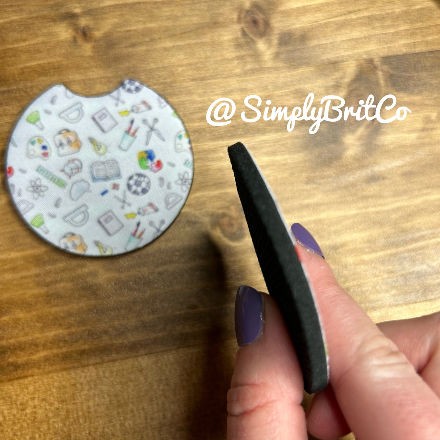 Teacher Set of 2 Car Coasters