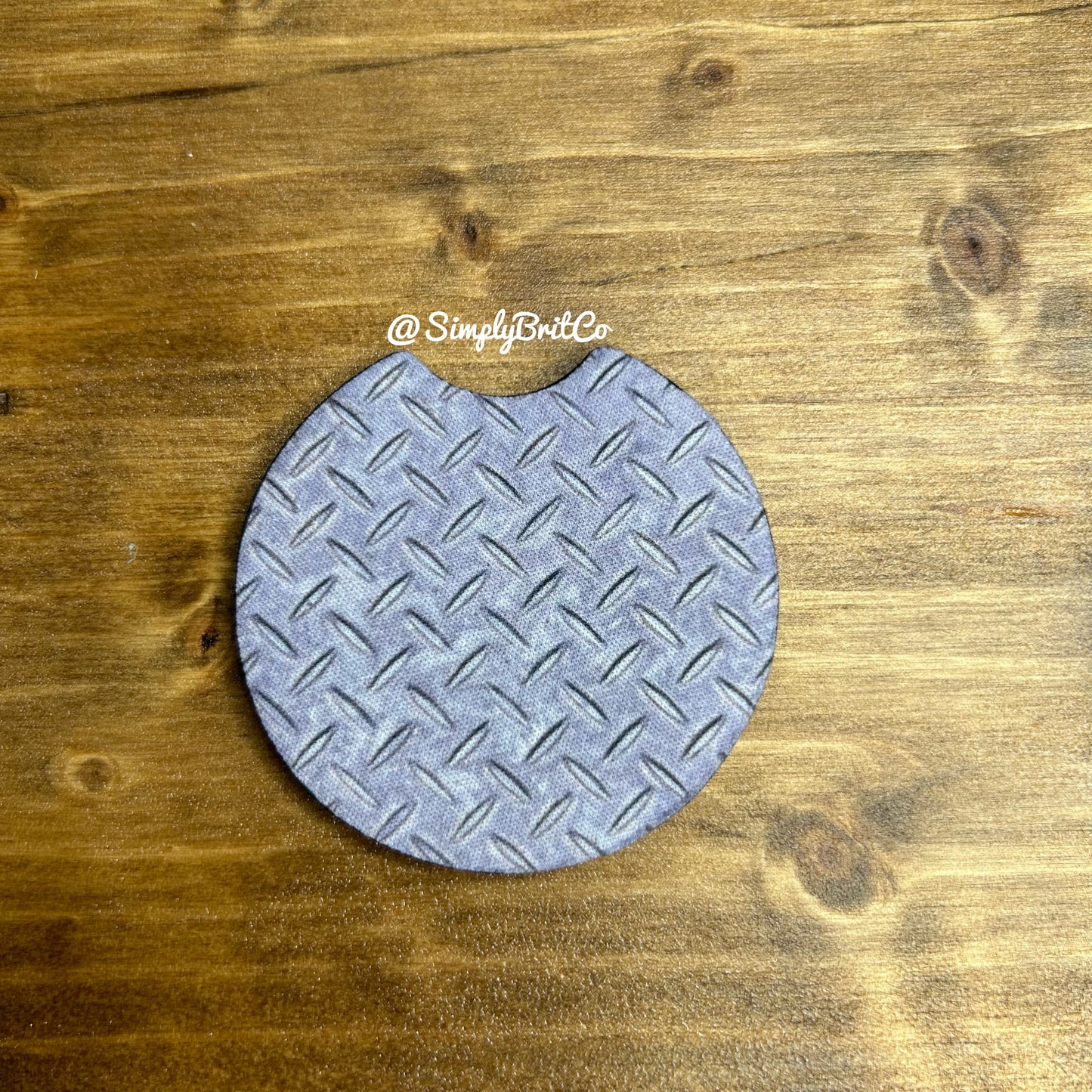 Metal Print Set of 2 Car Coaster