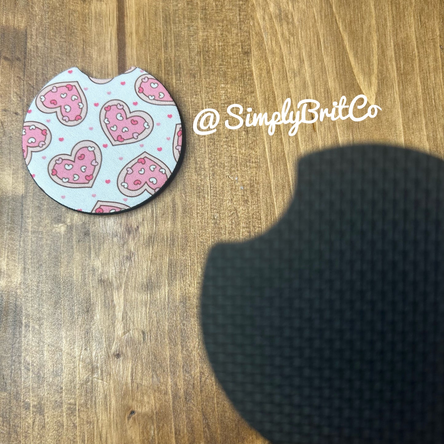 Cookie Hearts Freshie and Car Coaster