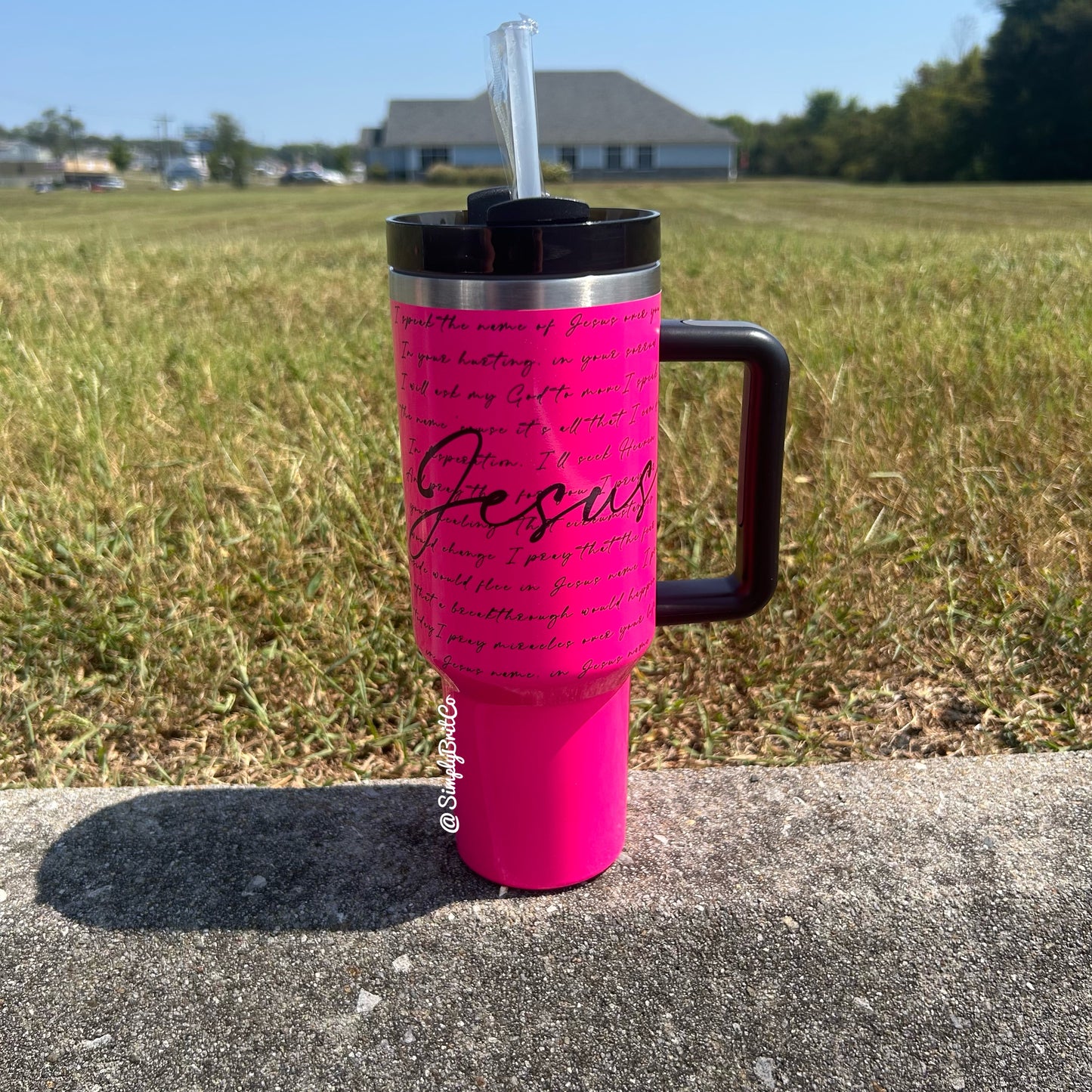 Jesus 40oz Tumbler | Neon Tumbler