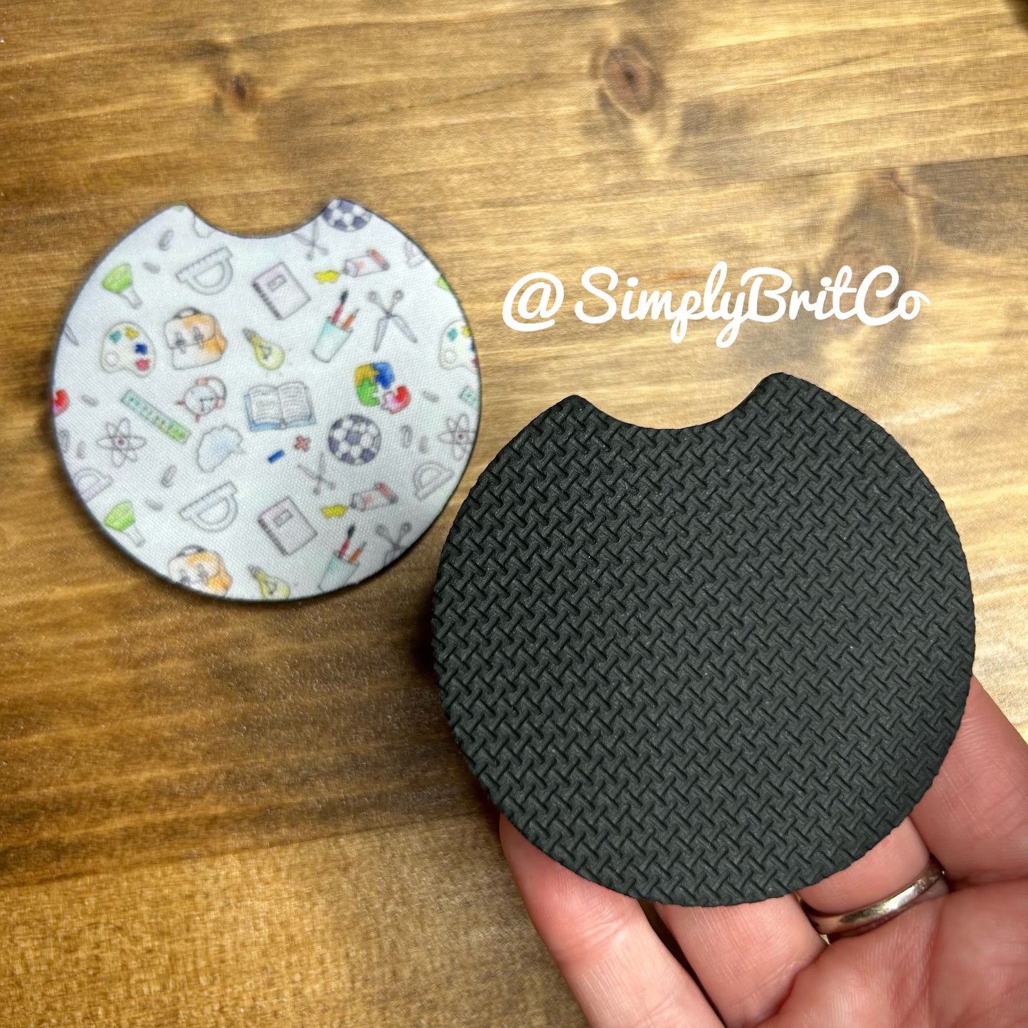 Teacher Set of 2 Car Coasters