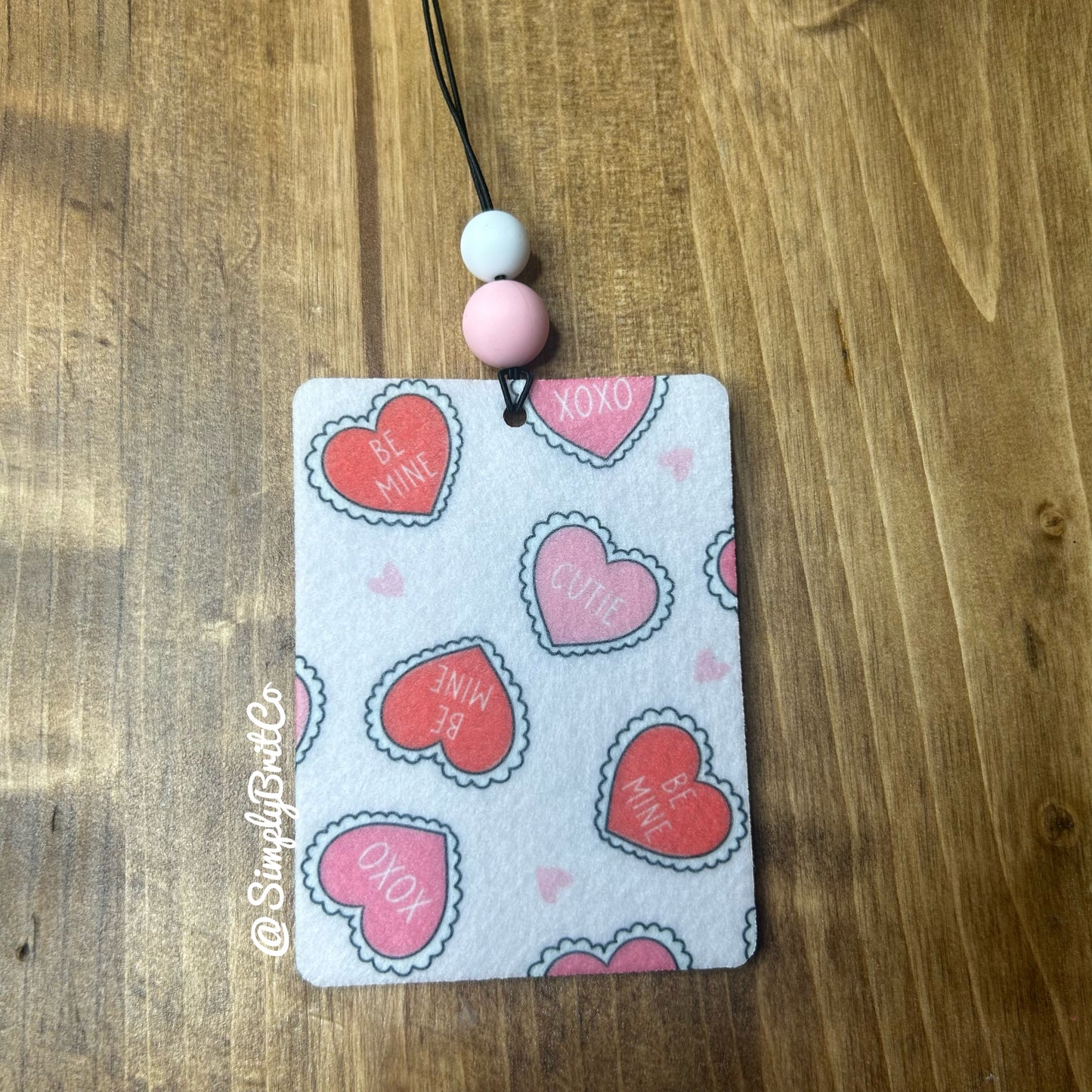 Conversation Hearts Freshie and Car Coaster