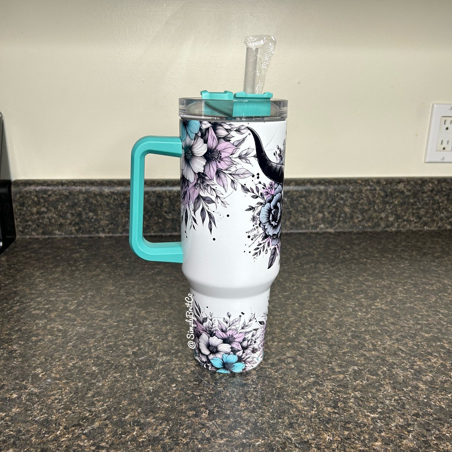 Western Floral 40oz Tumbler