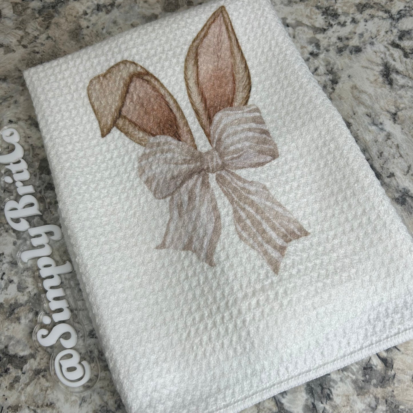 Bunny Ears Towel | Easter Home Decor |