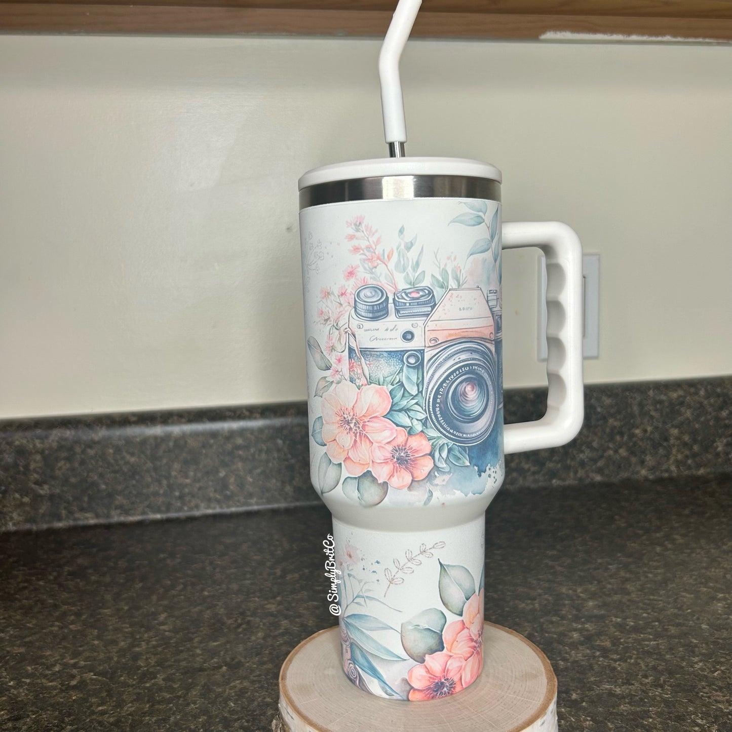 Matte Photography 40oz Tumbler | Floral | May Snap