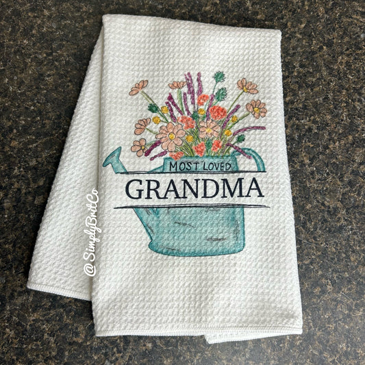 Most Loved Grandma Kitchen Towel