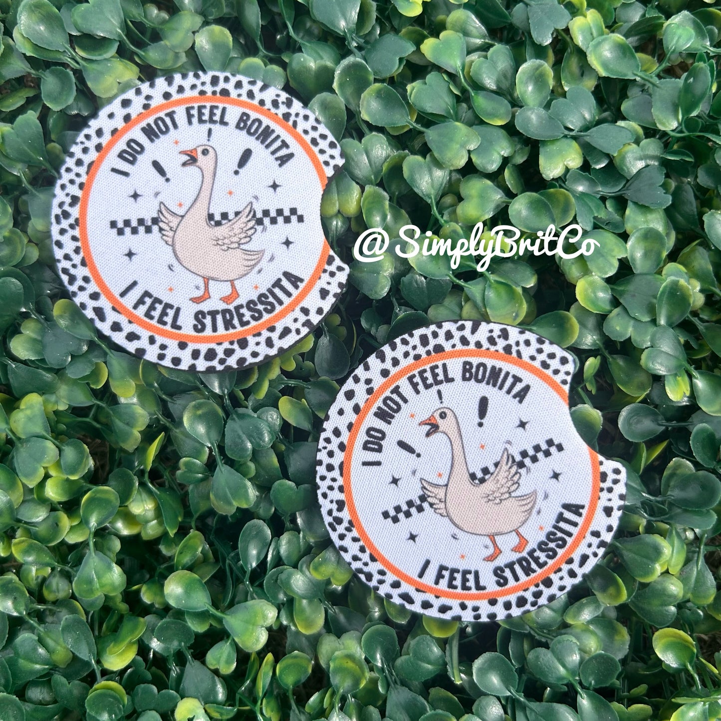I do not feel Bonita I feel Stressita Car Coasters