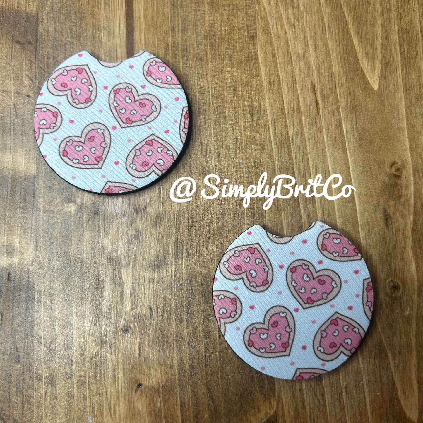 Cookie Hearts Freshie and Car Coaster