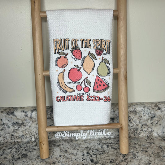 Fruit of The Spirit Kitchen Towel | Home Decor | Spring | Religious