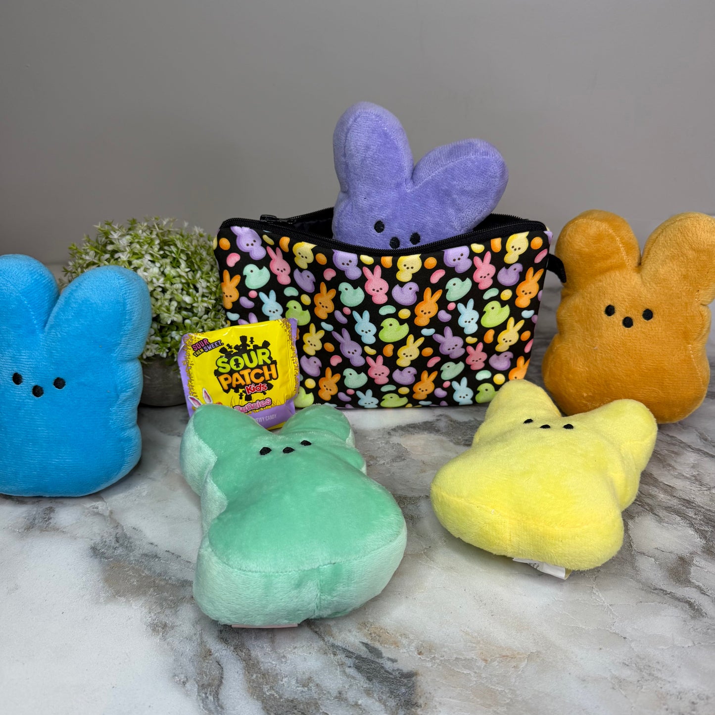 Bundled Set - Easter Bunny Plush & Pouch