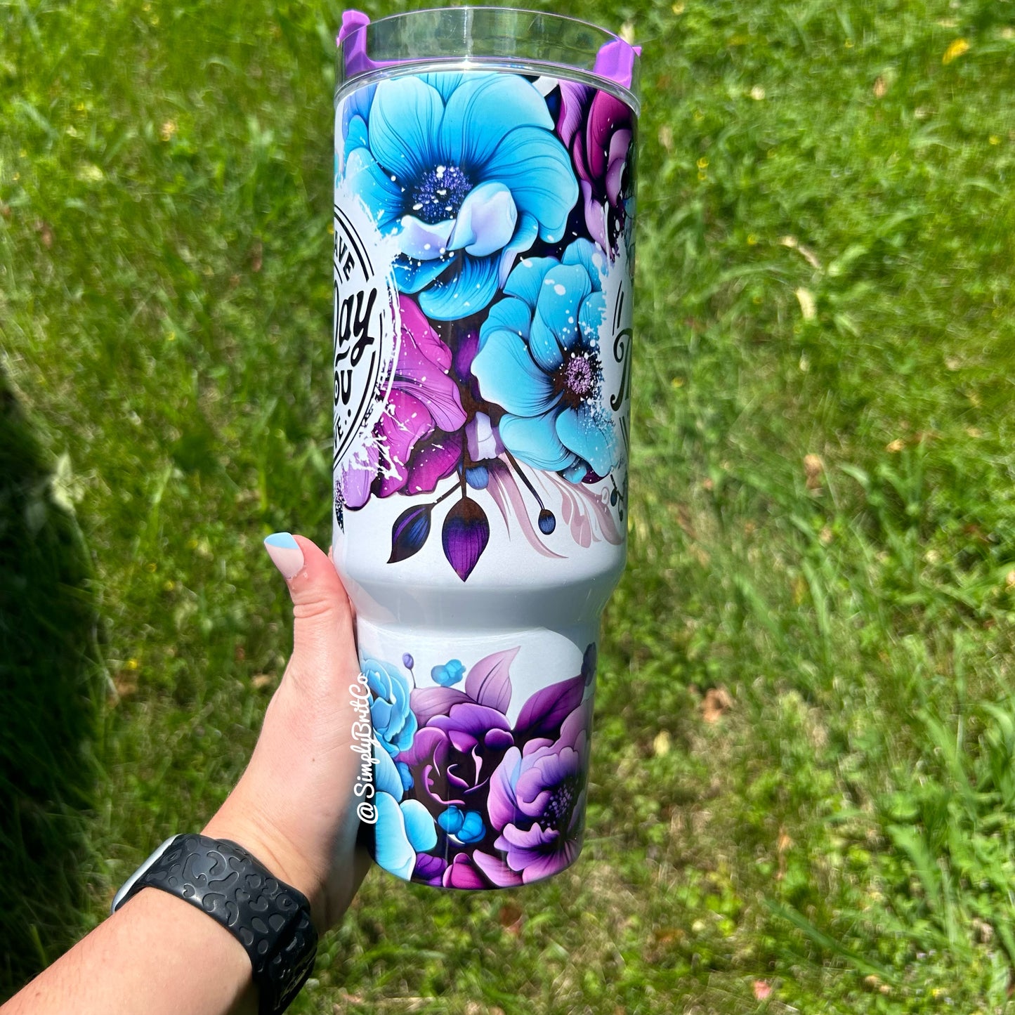 Have The Day You Deserve 40oz Tumbler | Floral