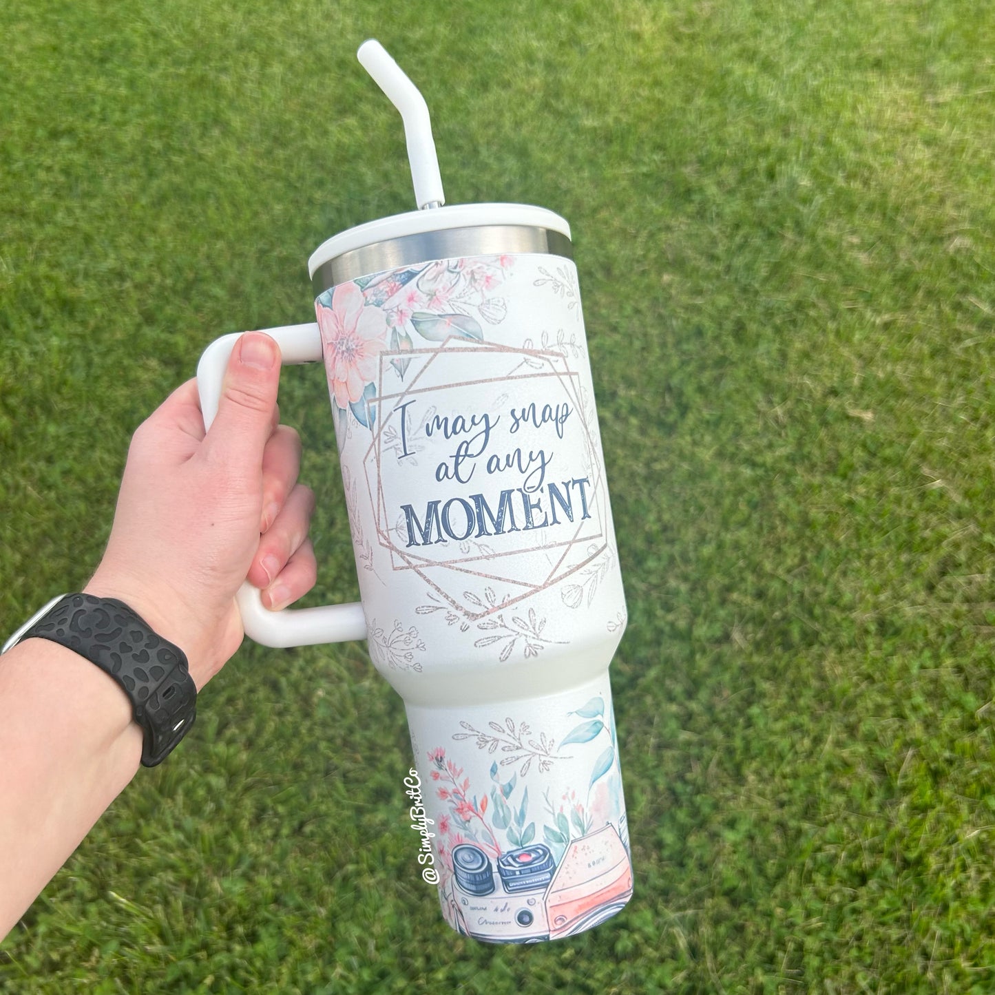 Matte Photography 40oz Tumbler | Floral | May Snap