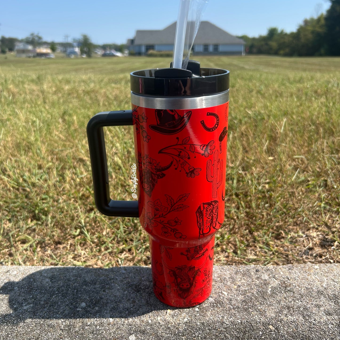 Western 40oz Tumbler | Neon Tumbler
