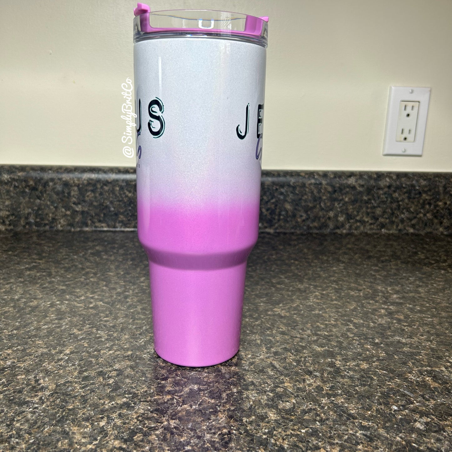 Jesus Saves 40oz Tumbler | Shimmer Ombre