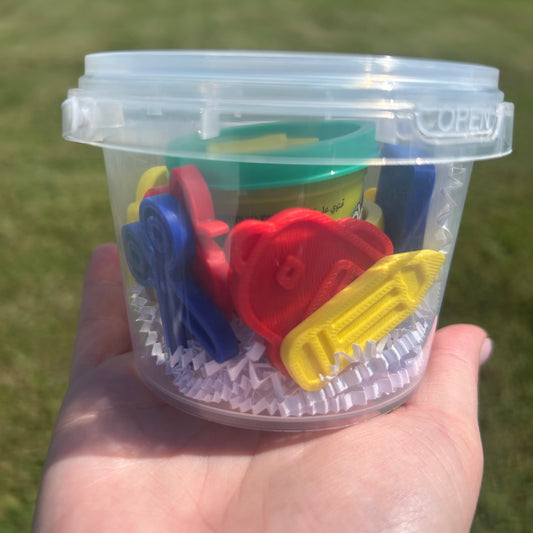 School Stamper Playdough Bucket Kit
