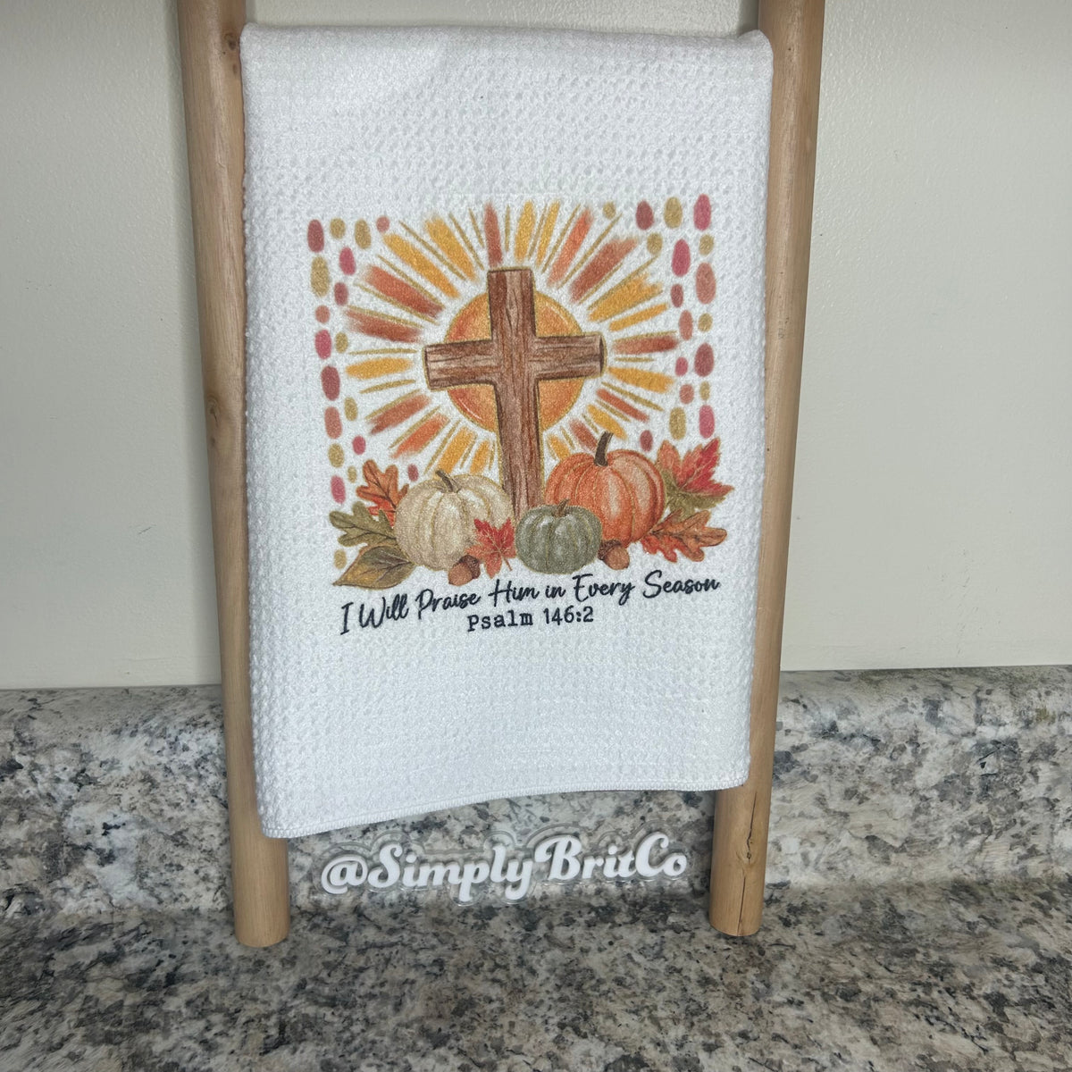 Religious Fall Kitchen Towel