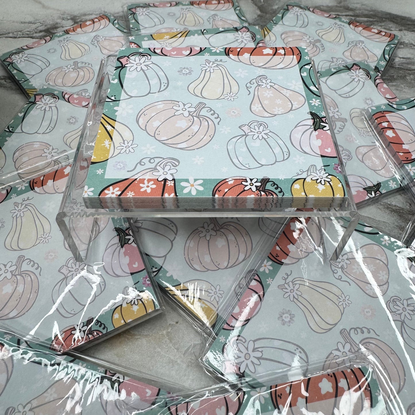 The Sticky Note Collection - Halloween Pumpkin Fall Floral