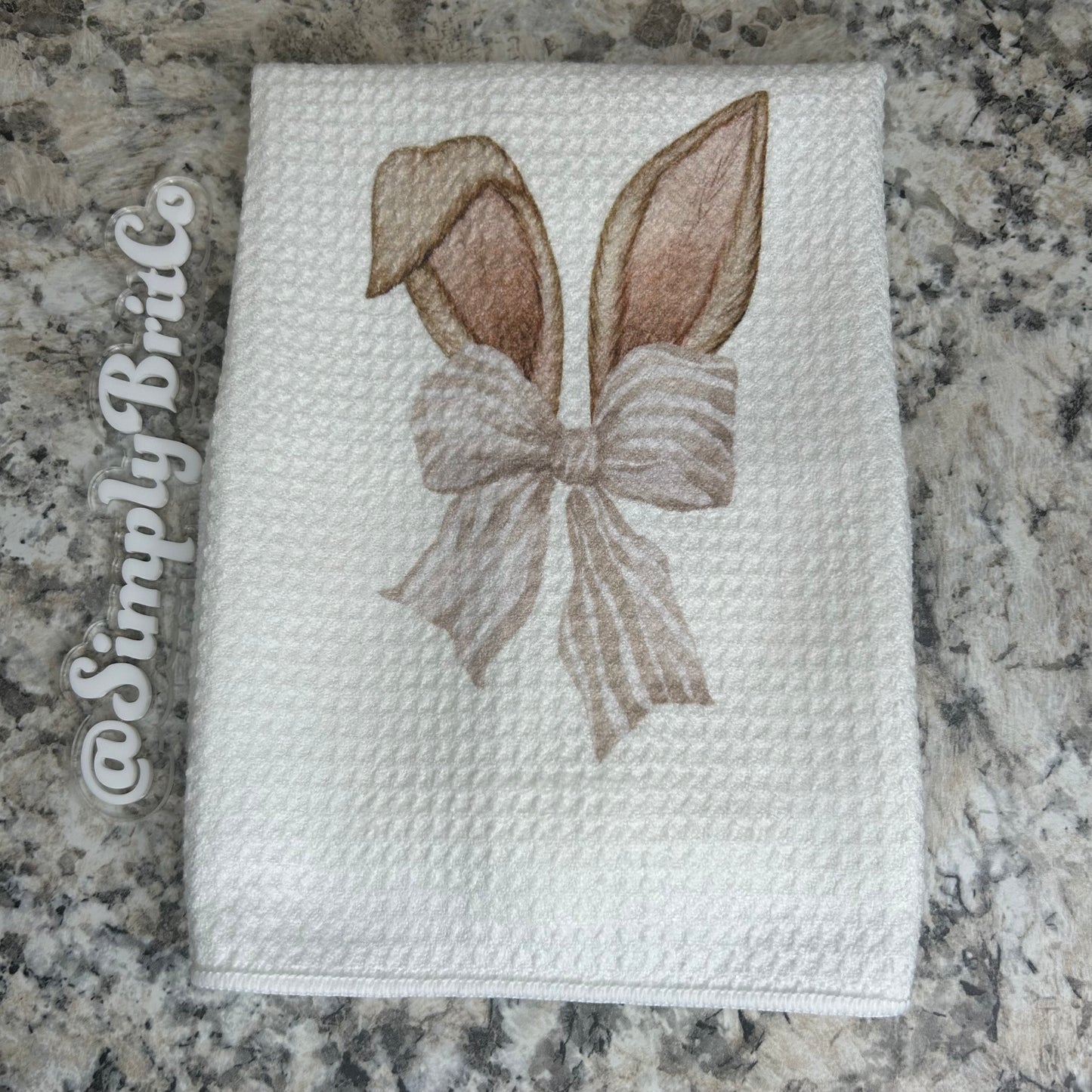 Bunny Ears Towel | Easter Home Decor |