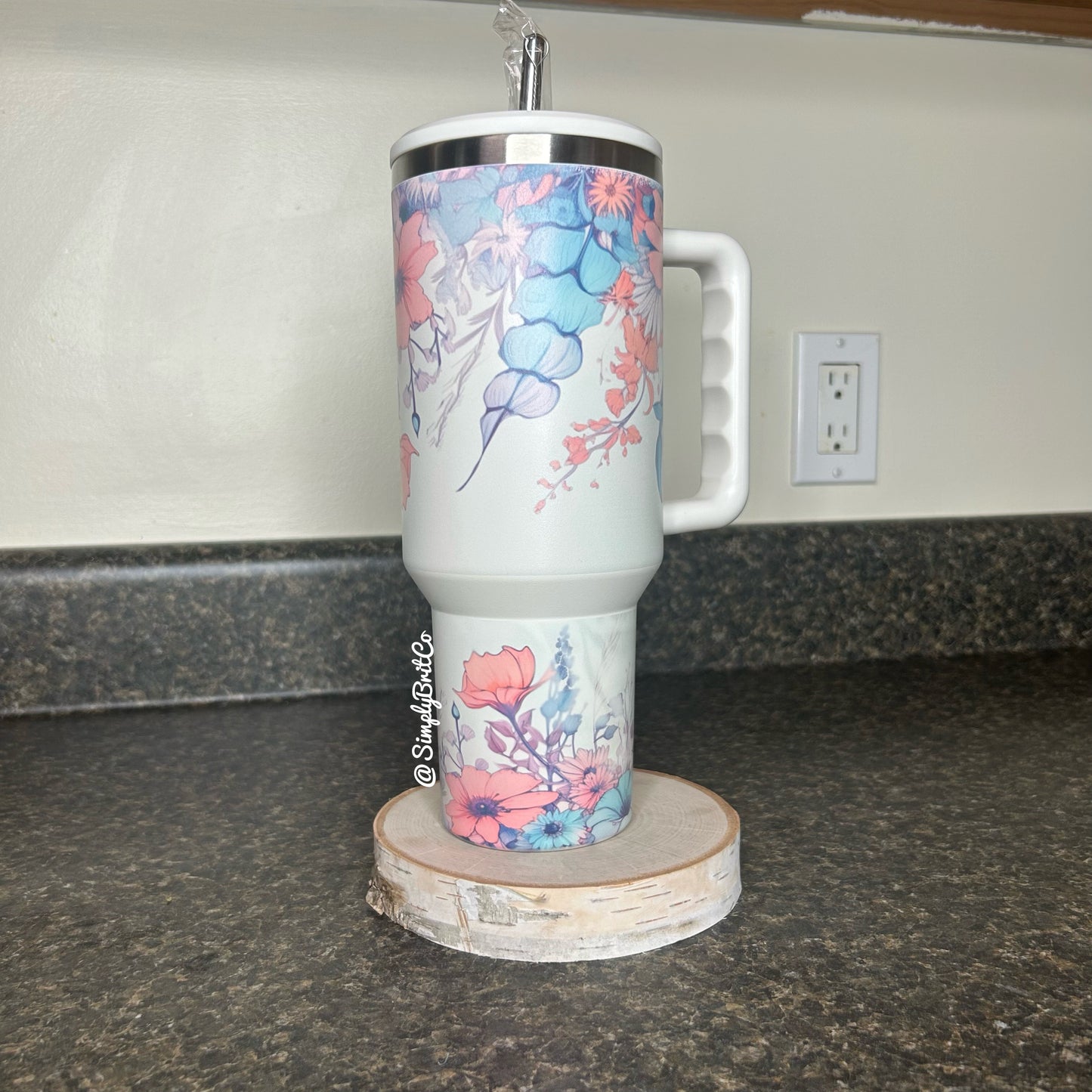 Matte Mama 40oz Tumbler | Floral | Cheetah