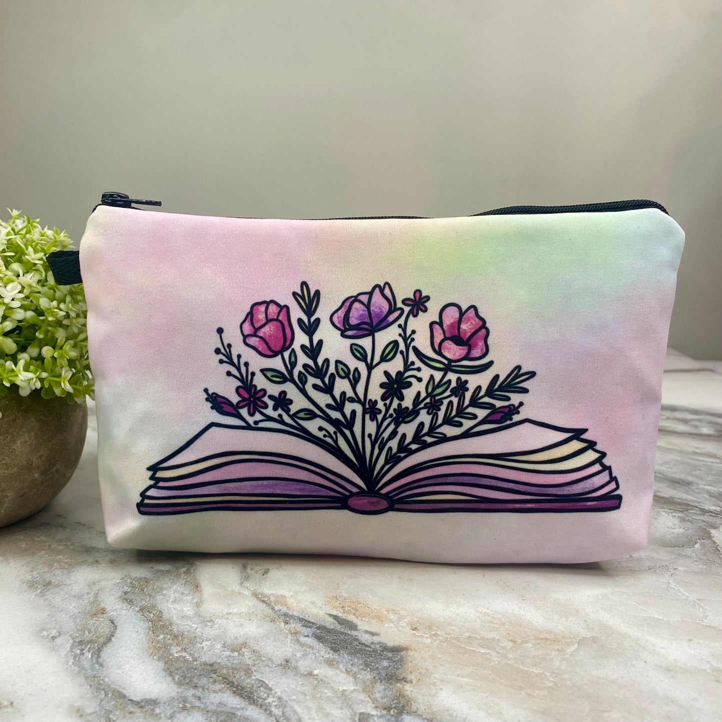 Pouch - Book Floral (Front & Back)