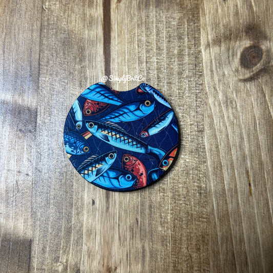 Fishy Set of 2 Car Coaster | Coasters for Him