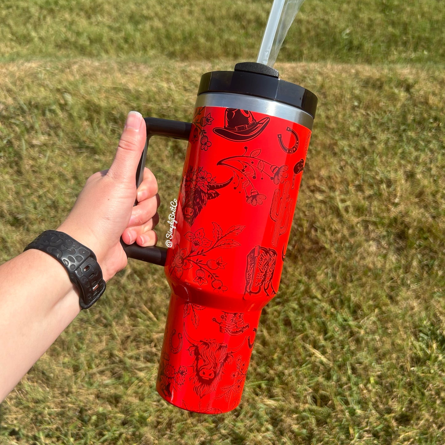 Western 40oz Tumbler | Neon Tumbler