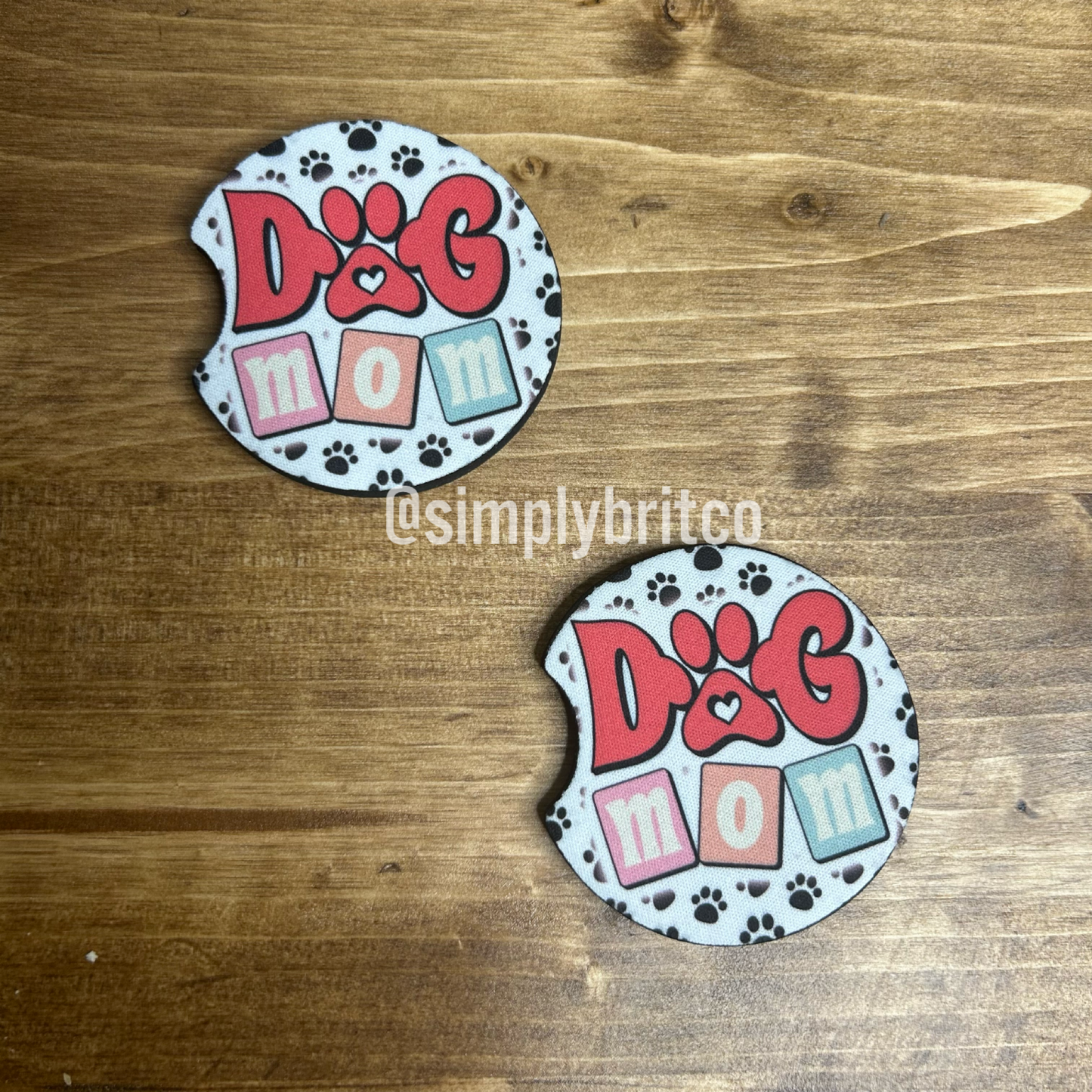Dog Set of 2 Car Coaster