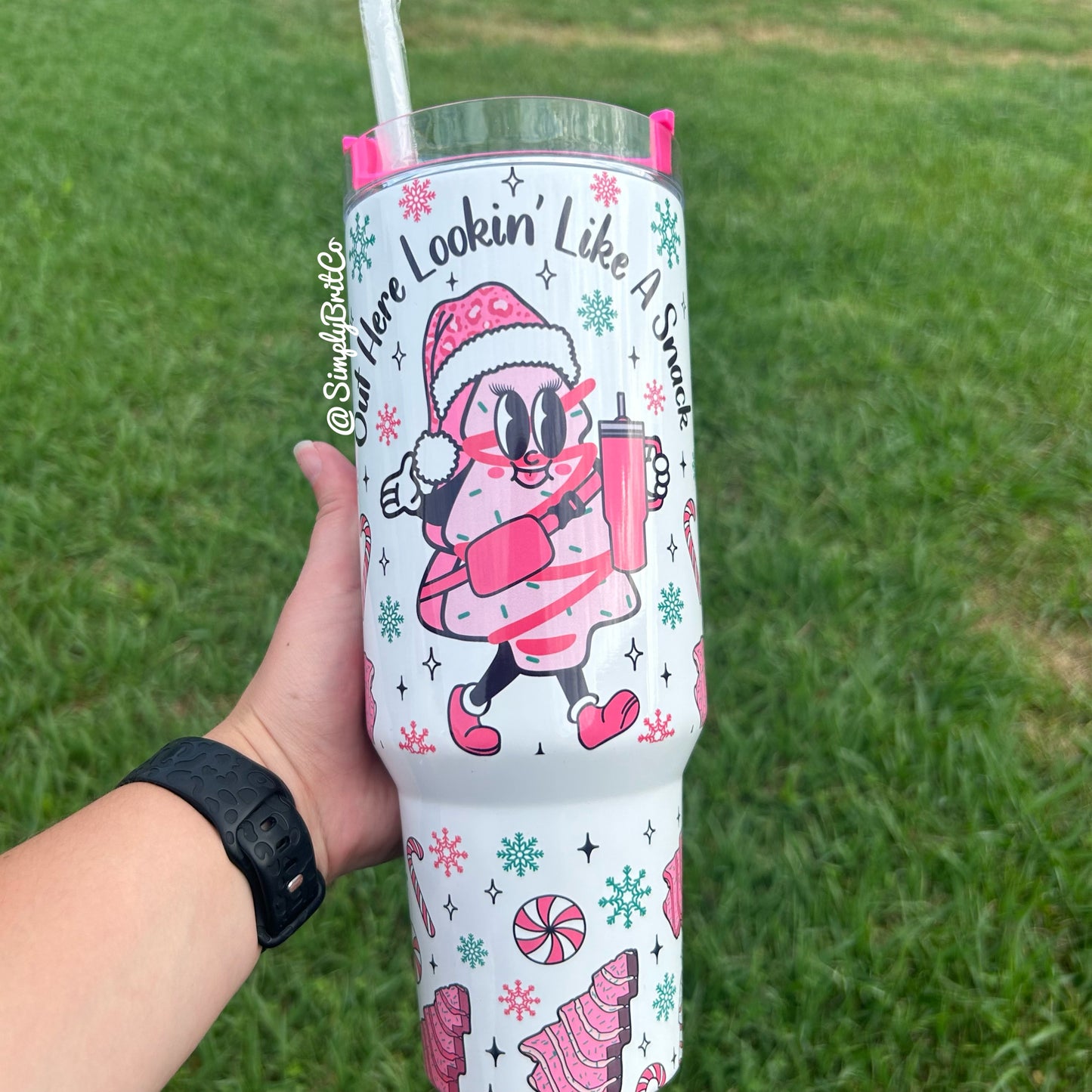Out Here Looking Like A Snack  40oz Tumbler | Christmas