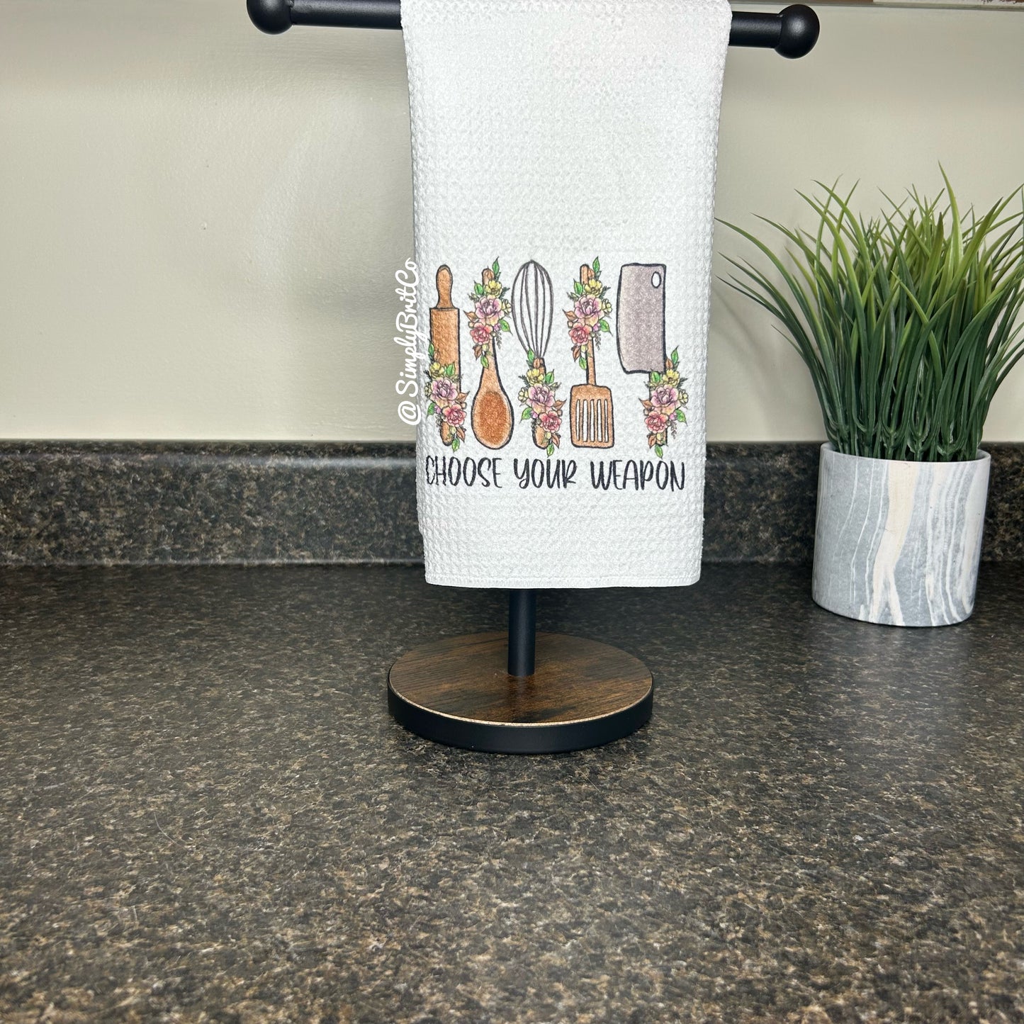 Choose Your Weapon Utensil Kitchen Towel