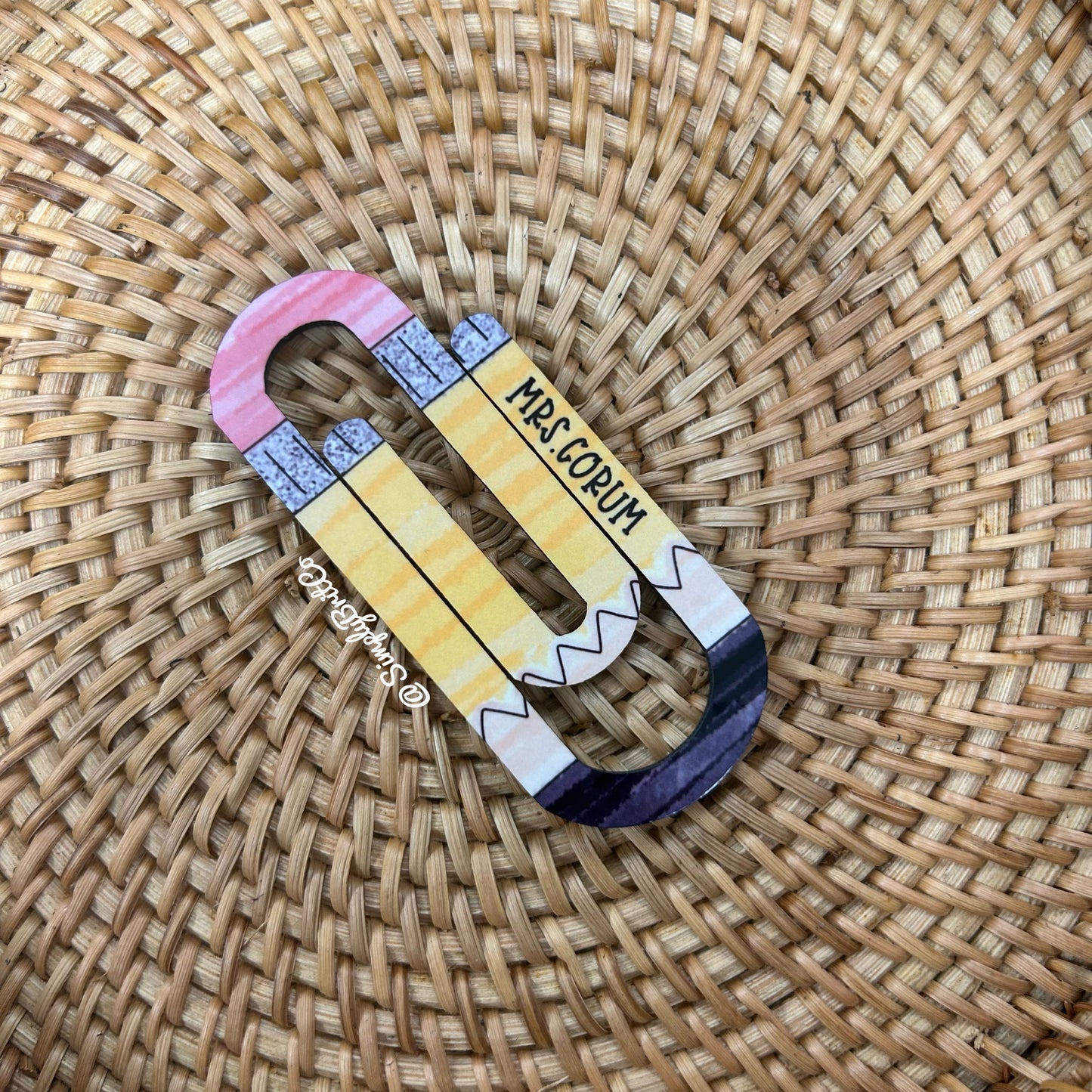 Teacher Jumbo Paperclip Bookmark | Jumbo Paper Clip for office, school, or the avid book reader in your life |