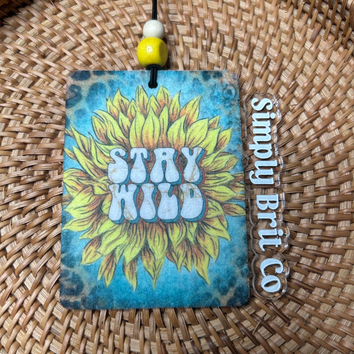Stay Wild Sunflower Freshie