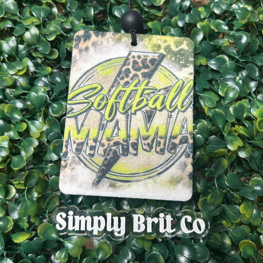 Softball Mama Freshie | Cheetah
