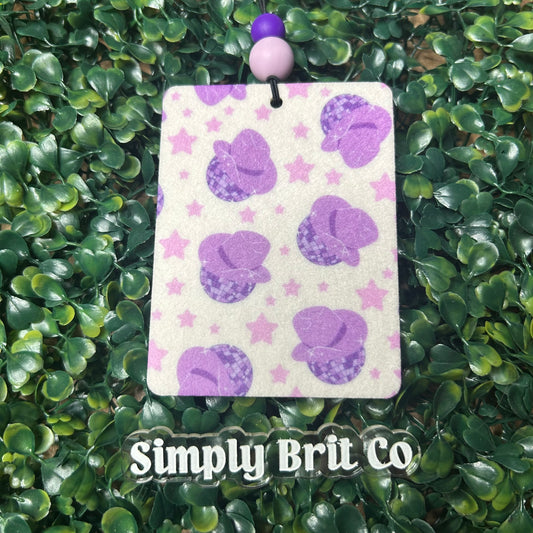 Purple Disco Cowboy Hats Freshie