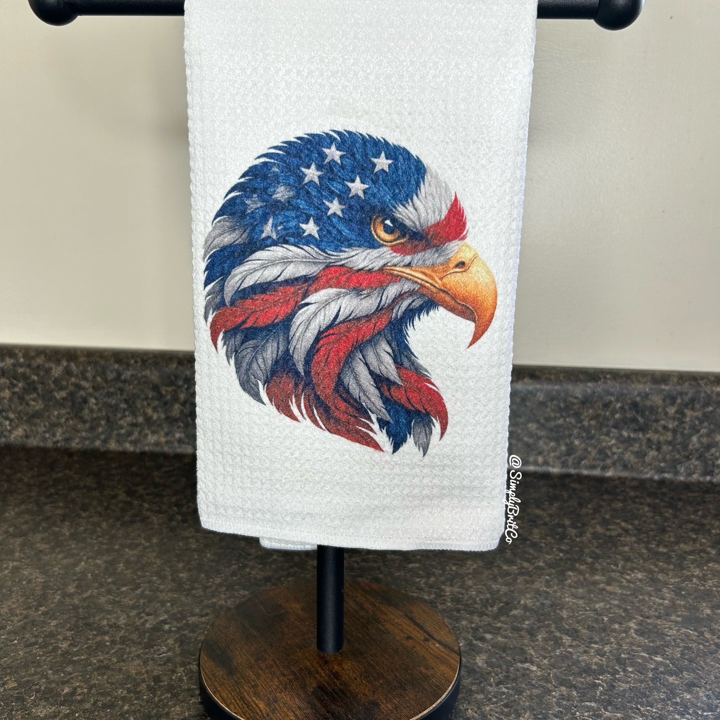 Patriotic Eagle Kitchen Towel | Ready To Ship