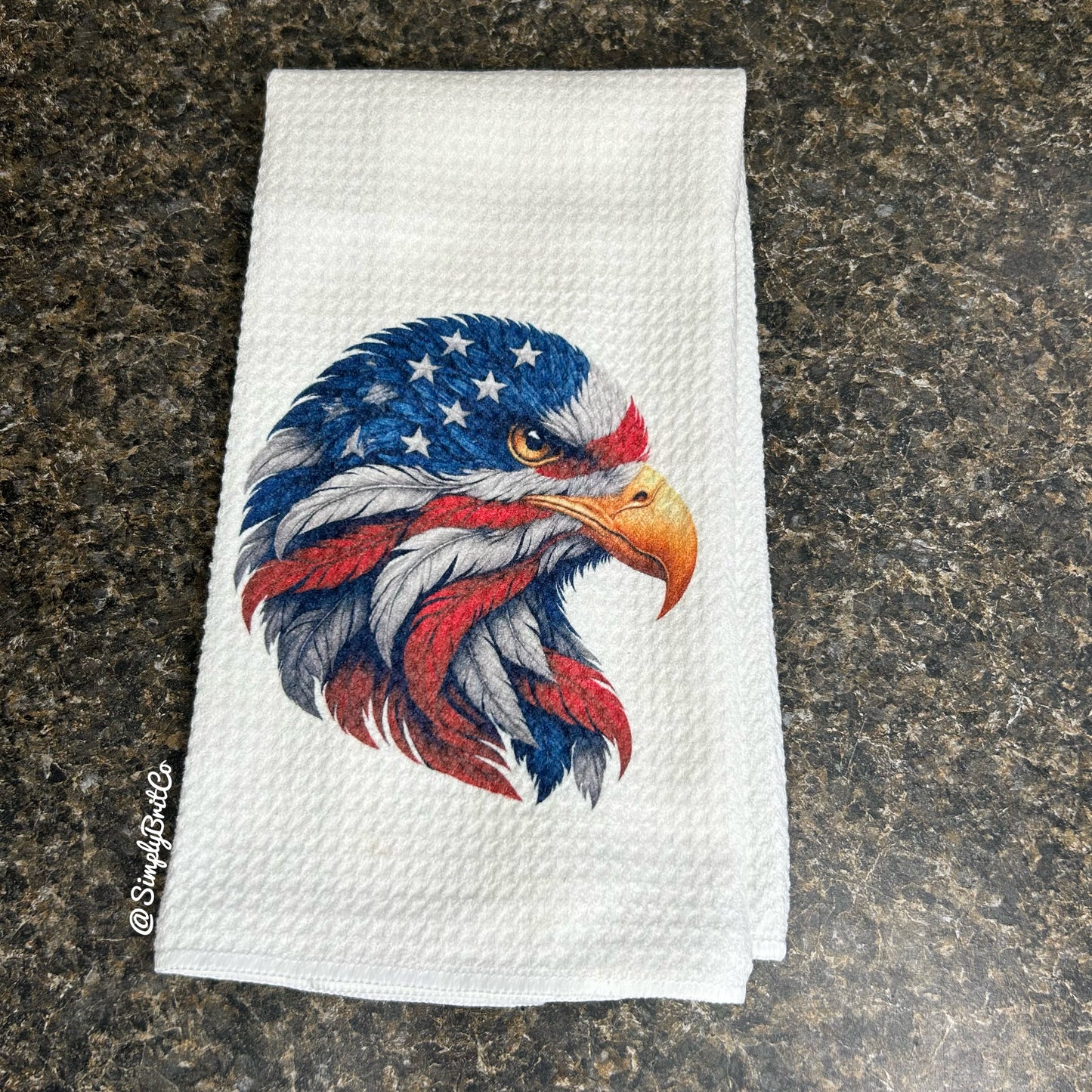 Patriotic Eagle Kitchen Towel | Ready To Ship