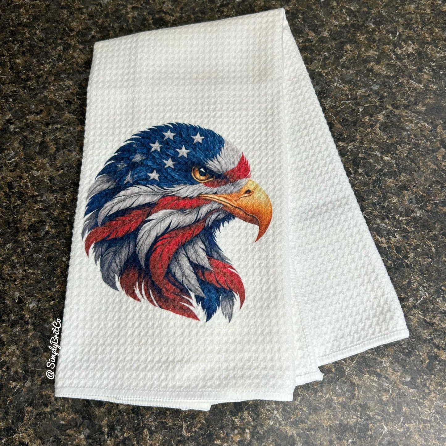 Patriotic Eagle Kitchen Towel | Ready To Ship