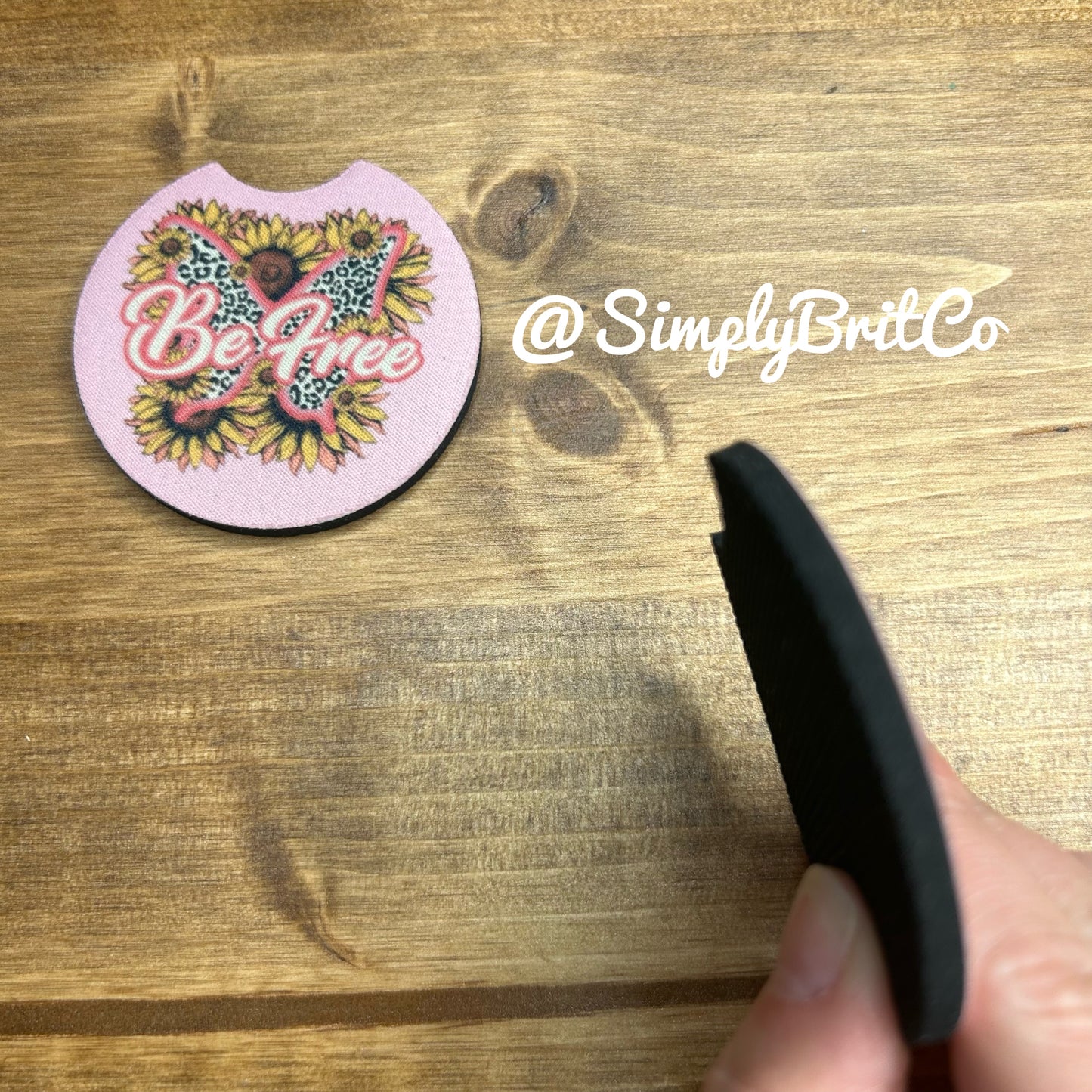 Be Free Set of 2 Car Coaster | Butterfly