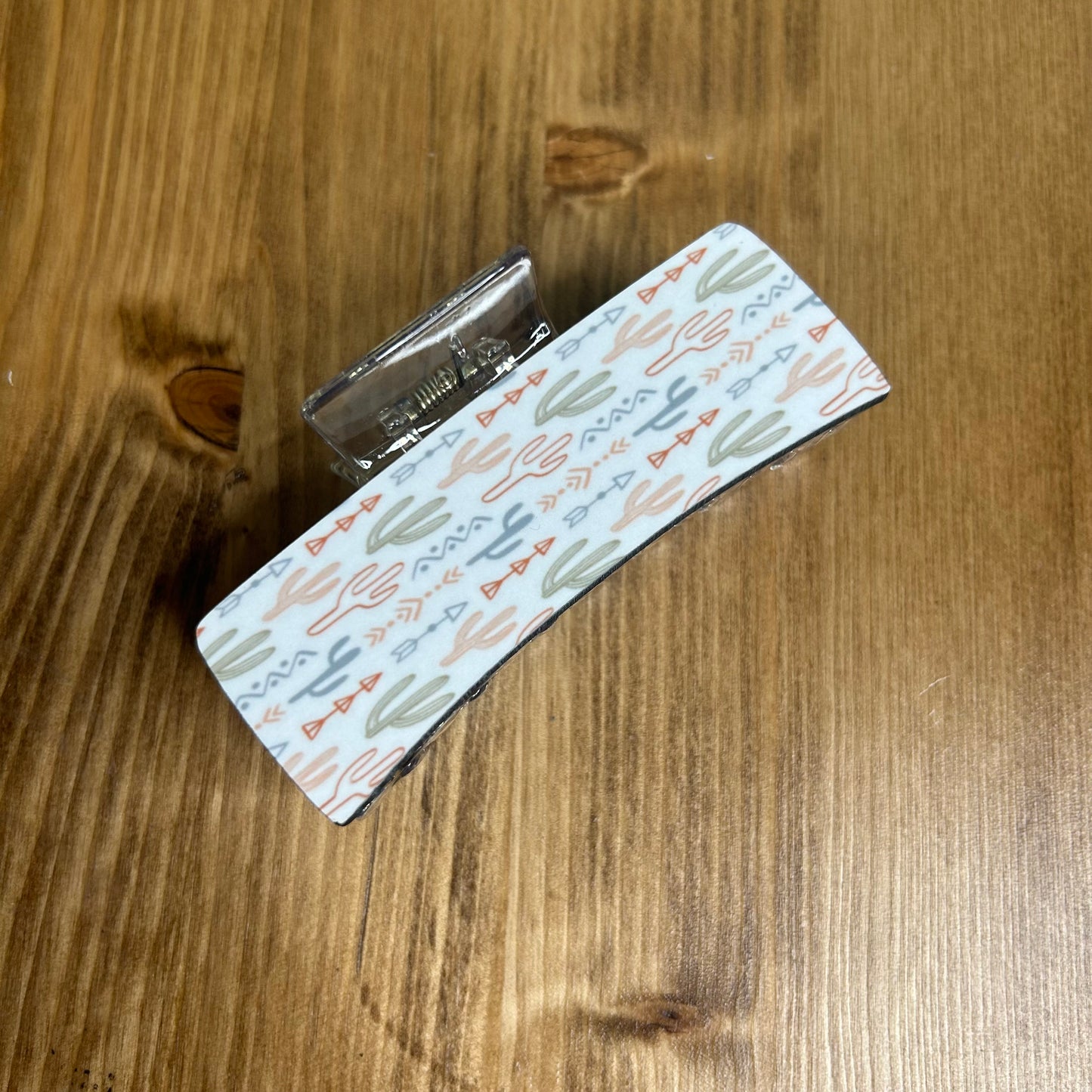 Western Large Claw Clip | Cactus | Arrows