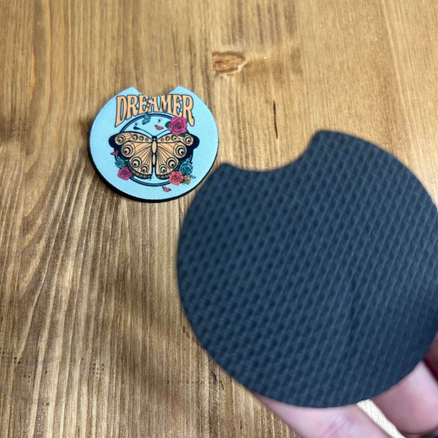 Dreamer Set of 2 Car Coaster | Butterfly