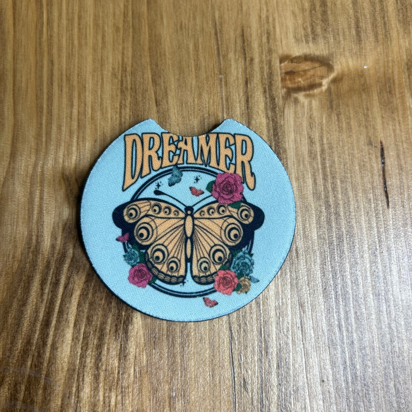Dreamer Set of 2 Car Coaster | Butterfly
