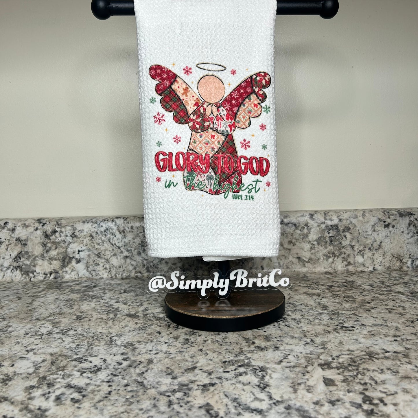 Glory To God Kitchen Towel | Religious