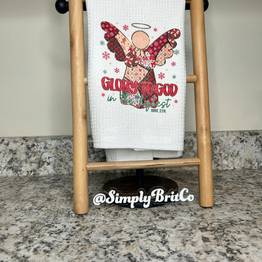 Glory To God Kitchen Towel | Religious